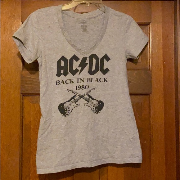 Tops - Ladies AC/DC v neck t-shirt